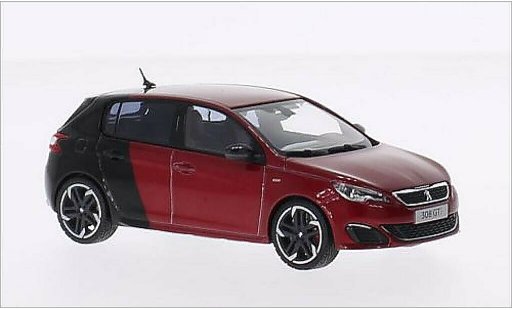 Peugeot 308 GTI 1/43 Norev metalico rojo/negro 2015 coche miniatura