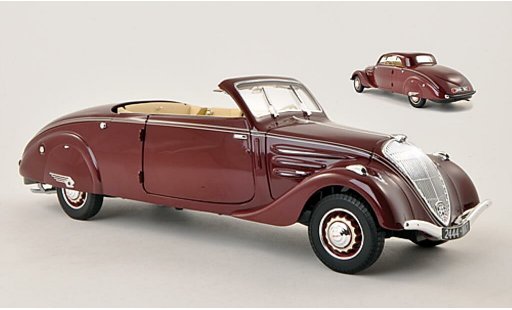 Peugeot 402 Eclipse 1/18 Norev rojo 1937 coche miniatura