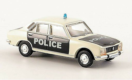 Peugeot 504 Berline 1/87 Brekina Berlina Police Polic&iacute;a-Limusina coche miniatura