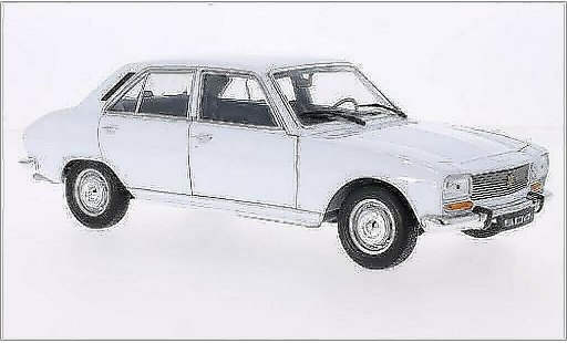 Peugeot 504 Berline 1/18 Welly Berlina blanco 1975 coche miniatura