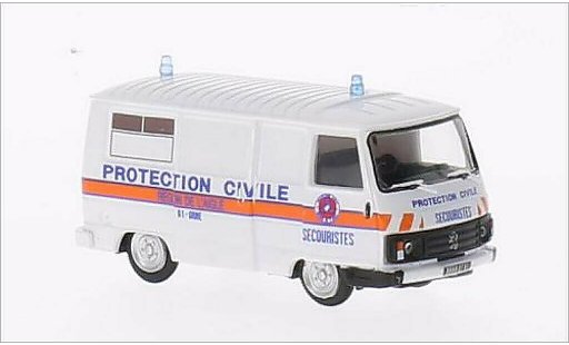 Peugeot J9 Base 1/87 Norev Protection Civile 1987 coche miniatura