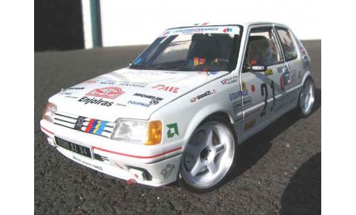 Peugeot 205 Rallye 1/18 Solido Rally siglee pts coche miniatura