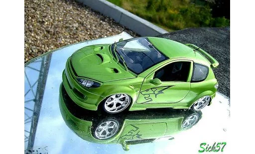 Peugeot 206 RC 1/18 Norev esquiss auto kiwi coche miniatura