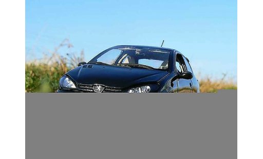 Peugeot 206 RC 1/18 Norev negro preparation esquiss auto tuning coche miniatura