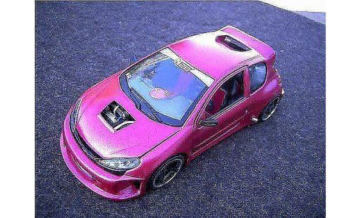 Peugeot 206 WRC 1/18 Solido kit large tuning coche miniatura