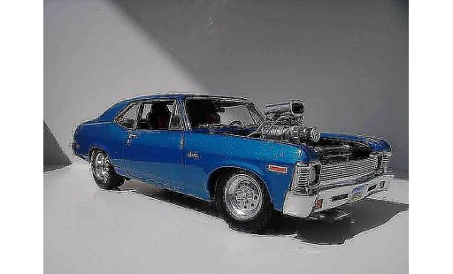 Chevrolet Nova tuning 1/18 GMP 1972 drag coche miniatura