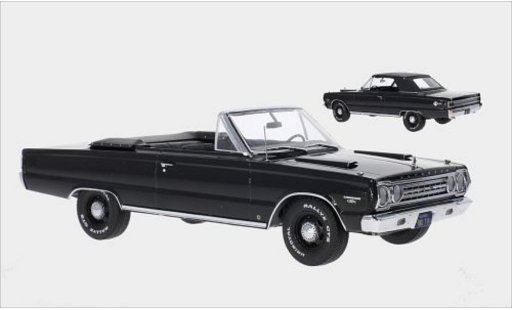 Plymouth Belvedere GTX Convertible 1/18 Greenlight negro 1967 coche miniatura