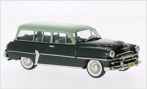 Plymouth Belvedere Suburban 1/43 Brooklin metalico verde/verde 1954 coche miniatura
