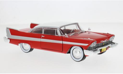 Plymouth Fury 1/24 Greenlight rojo/weiss 1958 1:24 coche miniatura