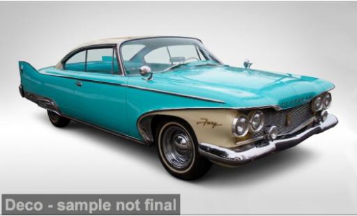 Plymouth Fury 1/18 Sun Star t&Atilde;&frac14;rkis/weiss 1960 1:18 coche miniatura