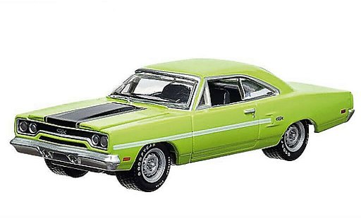 Plymouth GTX 1970 1/64 Greenlight verde/mate-negro coche miniatura
