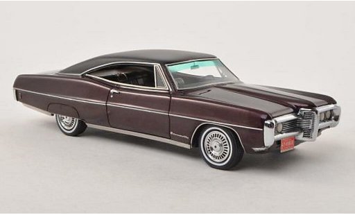 Pontiac Bonneville Hardtop 1/43 Neo Coupe rojo/mate-negro 1968 coche miniatura