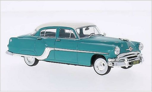 Pontiac Chieftain Base 1/43 WhiteBox turquesa/blanco 1954 coche miniatura