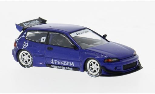 Coche miniatura Honda Civic 1/64 Pop Race (EG6) v1.5 PANDEM blau 1:64 Honda Civic 1/64 Pop Race (EG6) v1.5 PANDEM blau 1:64 coche miniatura