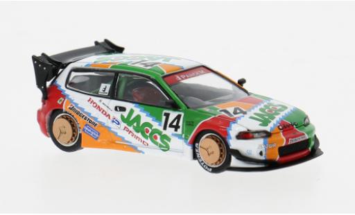 Coche miniatura Honda Civic 1/64 Pop Race EG6 v1.5 weiss/Dekor 1:64 Honda Civic 1/64 Pop Race EG6 v1.5 weiss/Dekor 1:64 coche miniatura