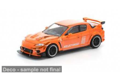 Coche miniatura Mazda RX8 1/64 Pop Race Re-Amemiya naranja 1:64 Mazda RX8 1/64 Pop Race Re-Amemiya naranja 1:64 coche miniatura