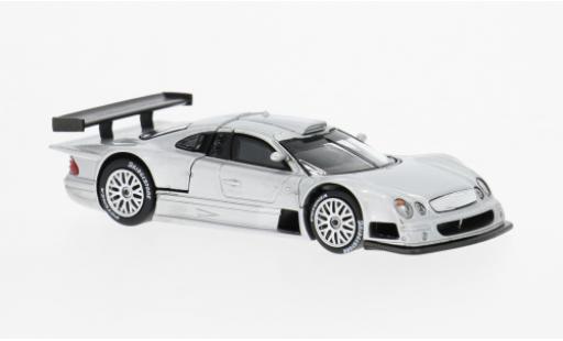 Mercedes CLK 1/64 Pop Race GTR silber 1:64 coche miniatura