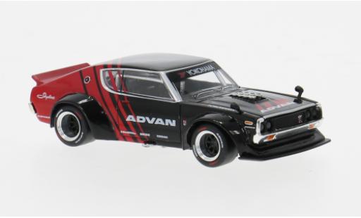 Coche miniatura Nissan Skyline 1/64 Pop Race GT-R schwarz/rojo 1:64 Nissan Skyline 1/64 Pop Race GT-R schwarz/rojo 1:64 coche miniatura