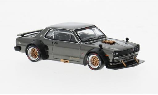 Coche miniatura Nissan Skyline 1/64 Pop Race GT-R V8 Drift chrom 1:64 Nissan Skyline 1/64 Pop Race GT-R V8 Drift chrom 1:64 coche miniatura