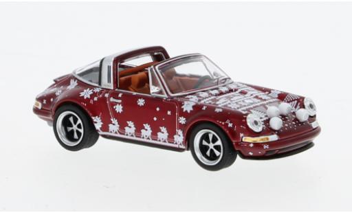 Coche miniatura Porsche 911 1/64 Pop Race Targa metallise rouge foncé Christmas Edition 2023 Porsche 911 1/64 Pop Race Targa metallise rouge foncé Christmas Edition 2023 coche miniatura