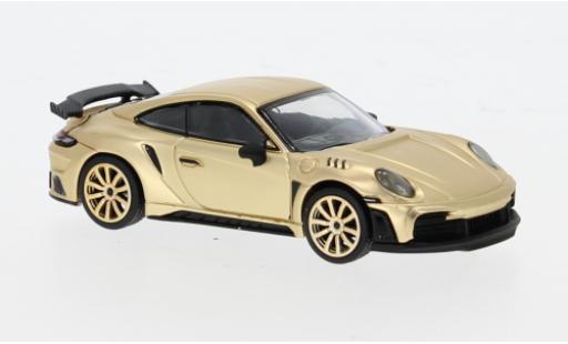 Coche miniatura Porsche 992 S 1/64 Pop Race tinger GTR gold 1:64 Porsche 992 S 1/64 Pop Race tinger GTR gold 1:64 coche miniatura