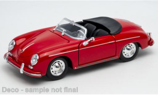 Porsche 356 1/24 Welly A Speedster rojo 1:24 coche miniatura