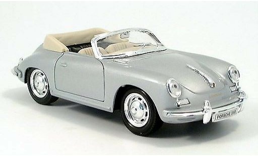 Porsche 356 B B 1/24 Welly Descapotable gris coche miniatura