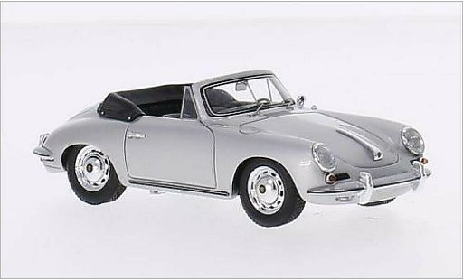 Porsche 356 C C 1/43 Spark Carrera 2 Descapotable gris coche miniatura