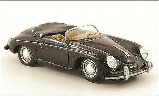 Porsche 356 Speedster 1/87 Spark negro 1958 coche miniatura