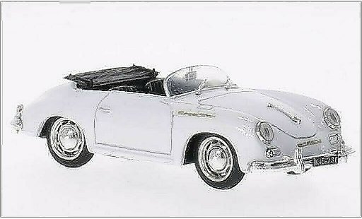Porsche 356 Speedster 1/43 Brumm blanco 1950 coche miniatura