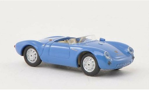 Porsche 550 1953 1/87 Busch Spyder azul/blanco coche miniatura