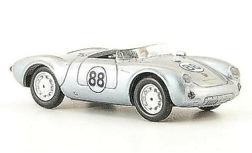 Porsche 550 1953 1/87 Ricko Spyder No.88 gris coche miniatura