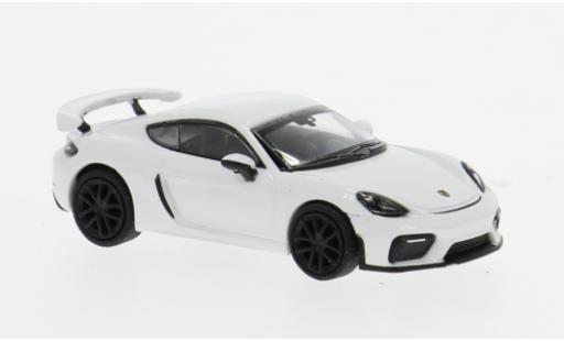 Porsche Cayman GT4 1/87 Minichamps 718 (981) weiss 2019 1:87 coche miniatura