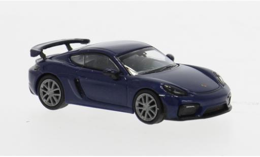 Porsche Cayman GT4 1/87 Minichamps 718 blau 1:87 coche miniatura