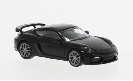 Coche miniatura Porsche Cayman GT4 1/87 Minichamps 718 schwarz 1:87 Porsche Cayman GT4 1/87 Minichamps 718 schwarz 1:87 coche miniatura