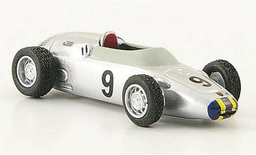 Porsche 718 Base 1/87 Bub formula 2 No.9 J.Bonnier gris coche miniatura