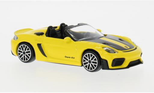Porsche 718 1/43 Burago Spyder RS gelb 2024 1:43 Bburago coche miniatura