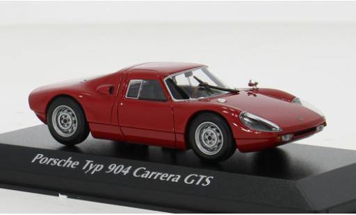 Coche miniatura Porsche 904 1/43 Maxichamps rojo 1:43 Porsche 904 1/43 Maxichamps rojo 1:43 coche miniatura