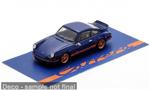 Porsche 911 1/64 Spark 2.7 RS blau/naranja 1973 1:64 coche miniatura