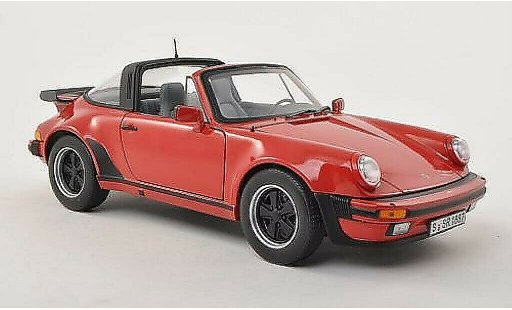 Porsche 911 Turbo 1/18 Norev 3.3 Targa rojo 1987 coche miniatura