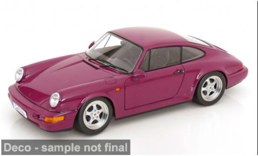 Coche miniatura Porsche 911 RS rosa 1992 1/12 KK Scale