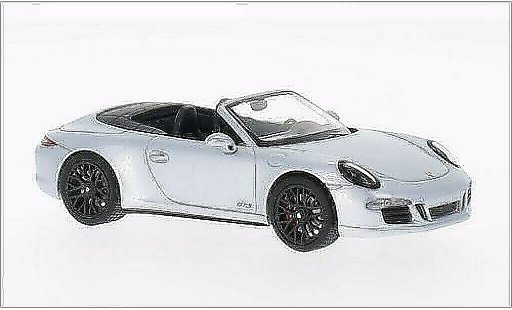 Porsche 911 GTS 1/43 Schuco Carrera 4 Descapotable gris 2014 coche miniatura