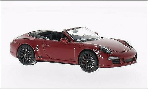 Porsche 911 GTS 1/43 Schuco Carrera Descapotable rojo 2014 coche miniatura
