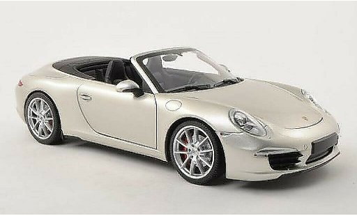Porsche 911 S 1/18 Minichamps Carrera Descapotable gris 2011 coche miniatura