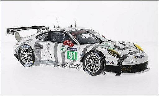 Porsche 911 R 1/18 Spark No.91 Team Manthey 24h Le Mans 2014 /N.Tandy coche miniatura