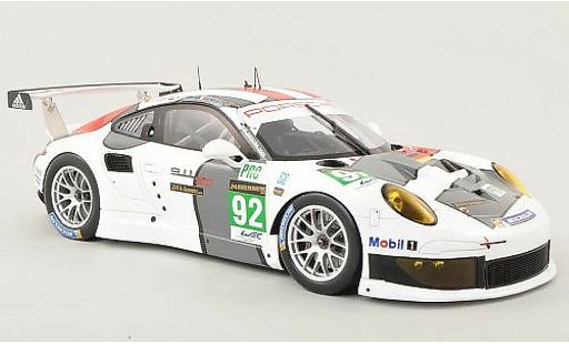 Porsche 911 R 1/18 Spark No.92 AG Team Manthey 24h Le Mans 2013 /.Lietz coche miniatura
