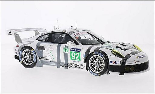 Porsche 911 R 1/18 Spark No.92 Team Manthey Le Mans 2014 coche miniatura