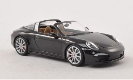 Porsche 911 Targa 1/43 Minichamps 4S negro coche miniatura