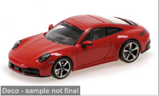 Porsche 992 1/64 Minichamps 911 (.2) Carrera rojo 2025 1:64