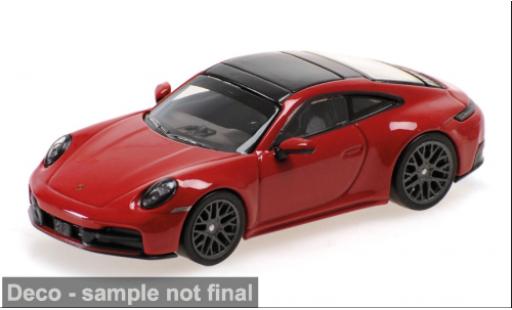 Porsche 992 1/64 Minichamps 911 (.2) Carrera rojo/schwarz 2025 1:64 coche miniatura